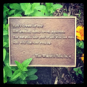 Shakespeare garden