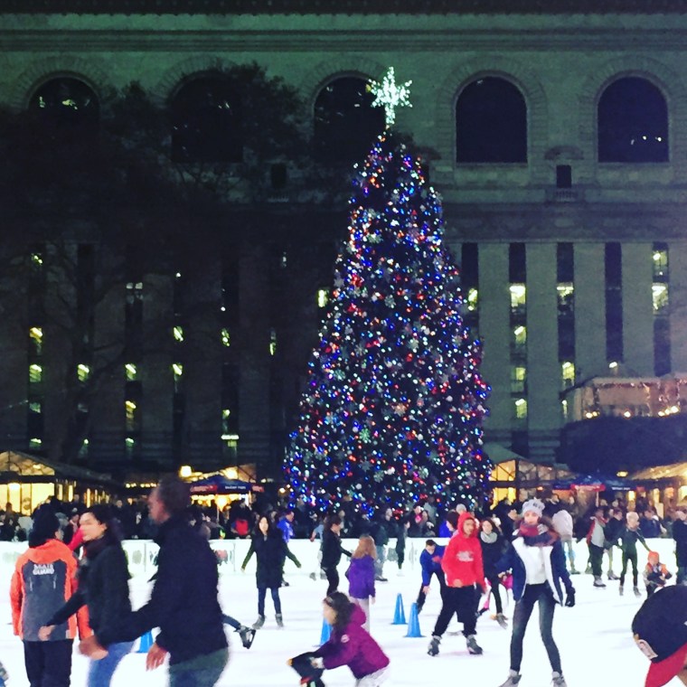 bryant park skating