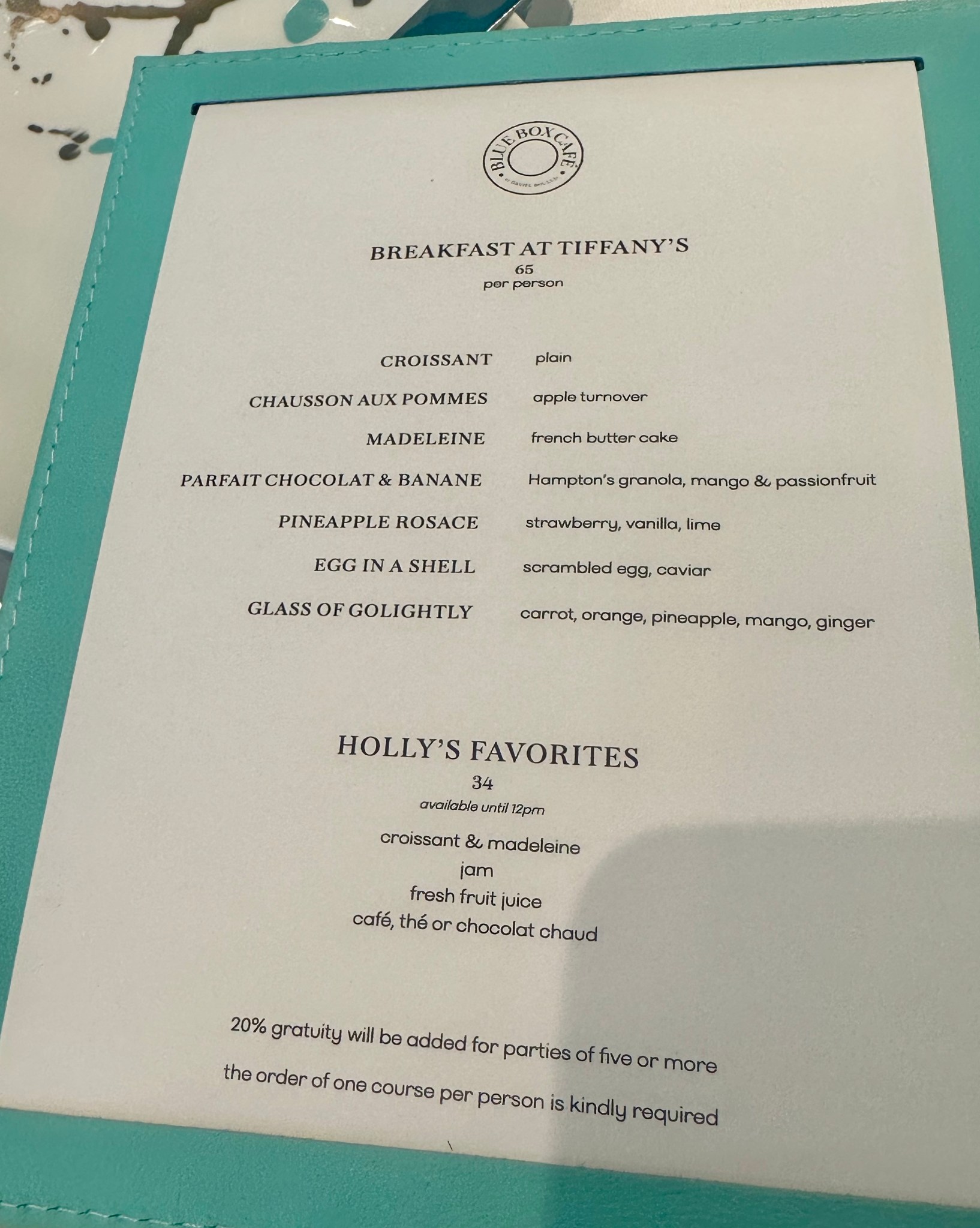 Blue Box Cafe at Tiffany and Co. – Julie Brannan, NYC residential real ...